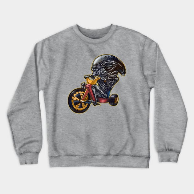 Big Wheel Crewneck Sweatshirt by ChetArt